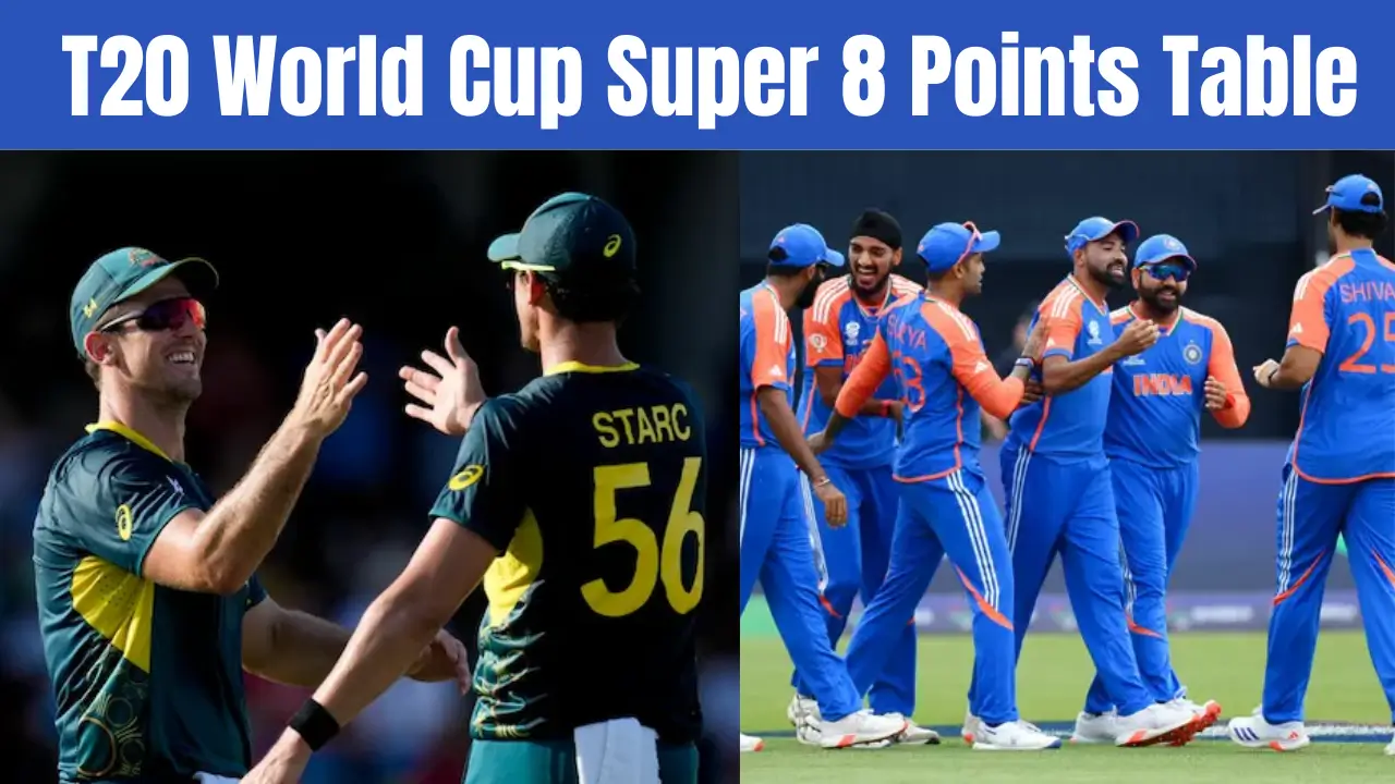 T20 World Cup Super 8 Points Table