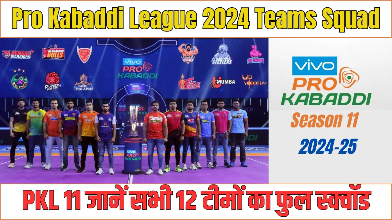 Pro Kabaddi League Teams Squad 2024